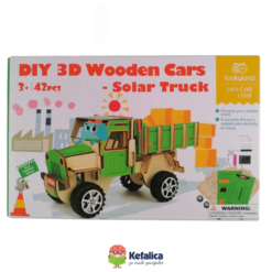Alternative view of 100486 DIY 3D drveni automobili - Solarni kamion (3+)