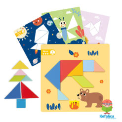 Alternative view of 100173 Magnetni tangram + 19 aktiviti kartica (3+)