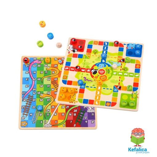 100240 2u1 set igara - Ludo, zmijice i stepenice (3+) - Image 2