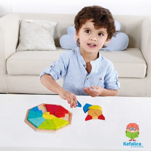 100295 Drvena oktagon slagalica - kreativna igra (3+) - Image 2