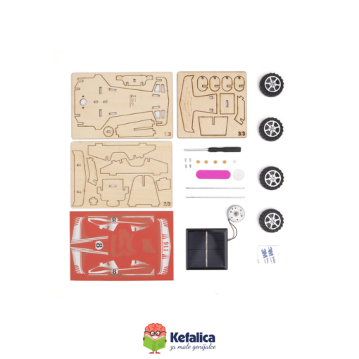 100487 DIY 3D drveni automobili - Solarni trkaći automobil (3+) - Image 3