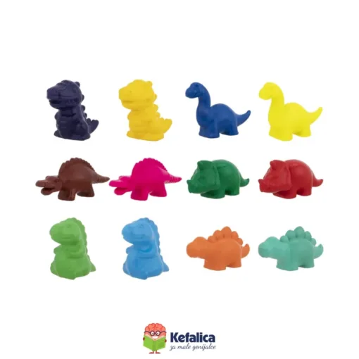 100505 Dinosaur voštane boje - set (3+) - Image 3