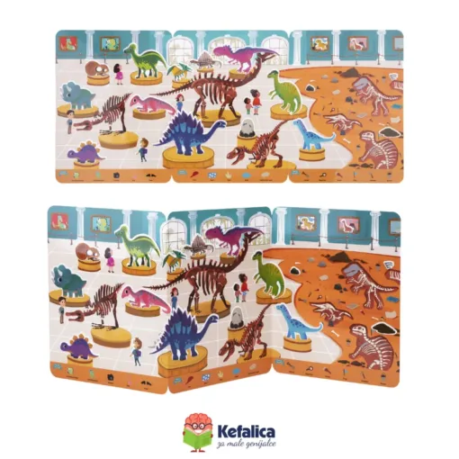 100513 Knjiga sa silikonskim stikerima - muzej dinosaura (3+) - Image 2