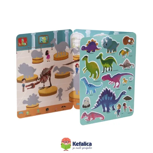 100513 Knjiga sa silikonskim stikerima - muzej dinosaura (3+) - Image 3
