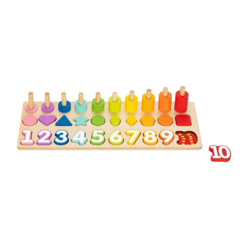 500037  Montessori set 3u1 - Nizanje, oblici, brojevi (18m+) - Image 4