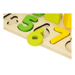 Alternative view of 500038  Montessori set 2u1 - Nizanje i brojevi (18m+)
