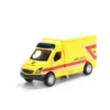 200239-3 Metalno ambulantno vozilo žuto, svjetla i zvuk (VOZILA SET)