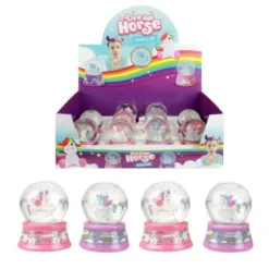 Alternative view of 200278-2 Snježna kugla - Jednorog ljubičasta (DREAM HORSE SET)