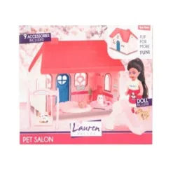200233-2 LAUREN Kućica sa lutkom - salon za ljubimce 13cm (DOLL COLLECTION) - Image 3
