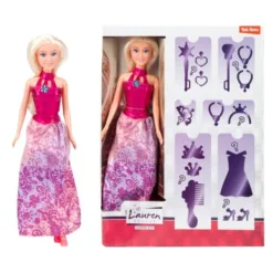 200318-2 LAUREN Lutka - ROZE sa mnogo iznenađenja (DOLL COLLECTION)