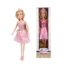 200214-1 LAUREN Lutka u roze haljini (DOLL COLLECTION)