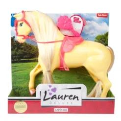 200215-1 LAUREN Rajski konj sa četkom za kosu - žuta (DOLL COLLECTION)