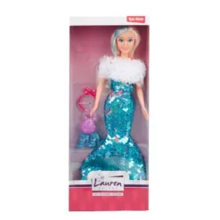 Alternative view of 200320-1 LAUREN Lutka - PLAVA Gala haljina sa šljokicama (DOLL COLLECTION)