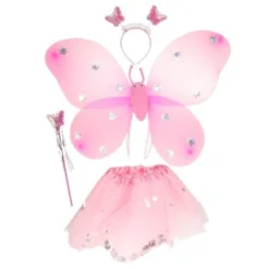 200224-1 LEPTIRIĆ roze - set za maskenbal (3+)