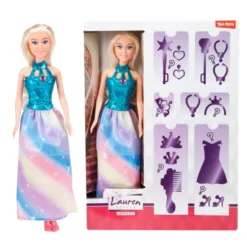 200318-1 LAUREN Lutka - PLAVA sa mnogo iznenađenja (DOLL COLLECTION)
