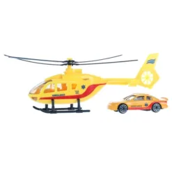 200249-2 AMBULANTA metalni helikopter+autić (VOZILA SET)