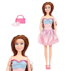 200319-2 Miss Glitter SVIJETLO ROZE - LAUREN Lutka (DOLL COLLECTION)