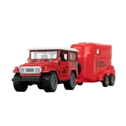 200260-1 Džip crveni + poljoprivredna prikolica (VOZILA SET)