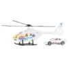 200249-3 POLICIJA metalni helikopter+autić (VOZILA SET)