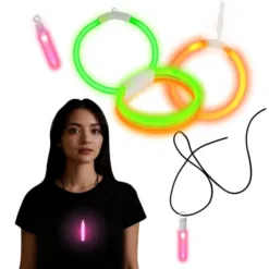 Alternative view of 200199-1 Svjetleće neon ogrlice - 15kom (GLOW N FUN COLLECTION)