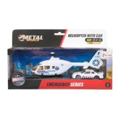 Alternative view of 200249-3 POLICIJA metalni helikopter+autić (VOZILA SET)